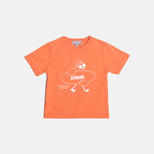 T-Shirt Surf & Fun Πορτοκαλί